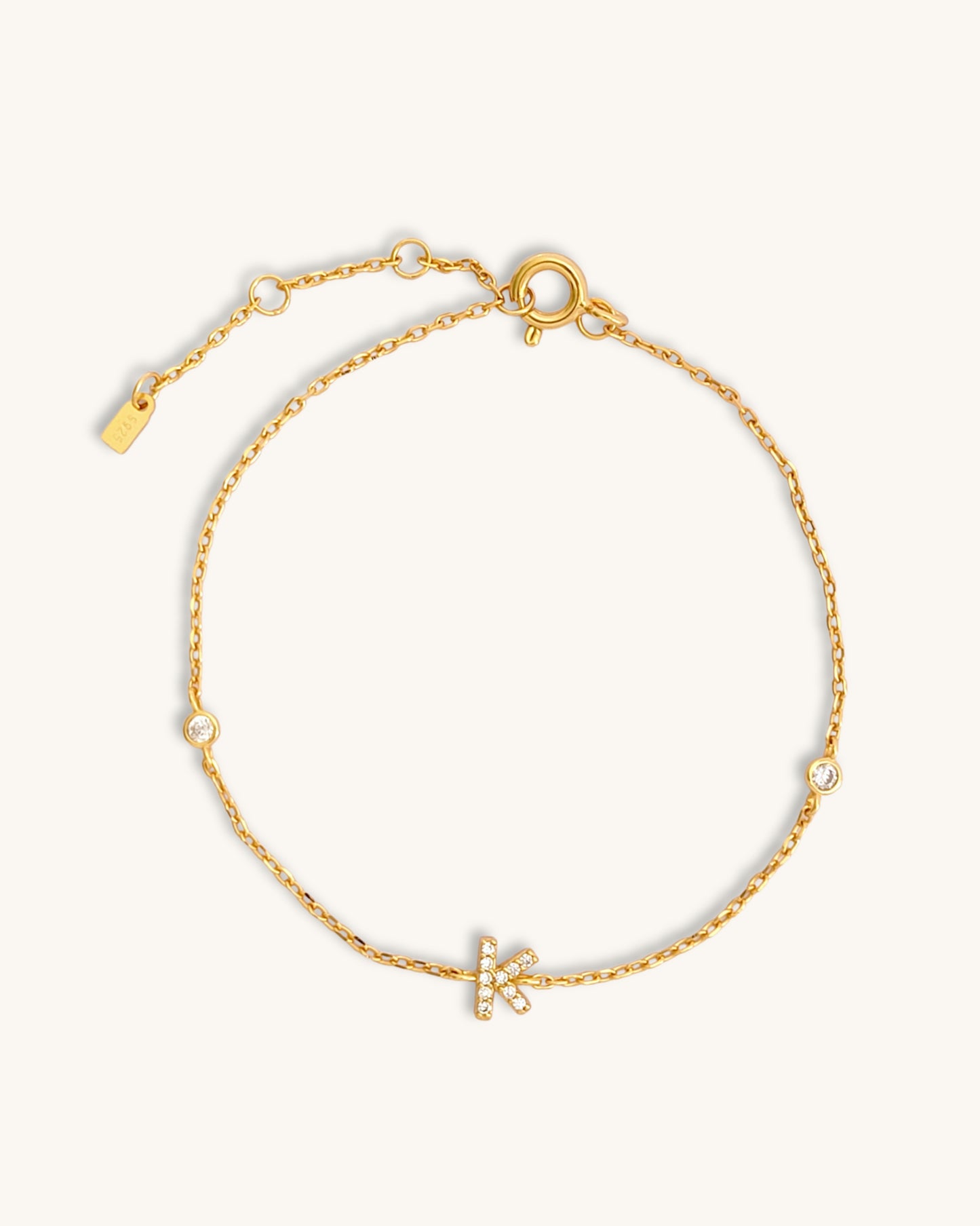 initial bracelet K