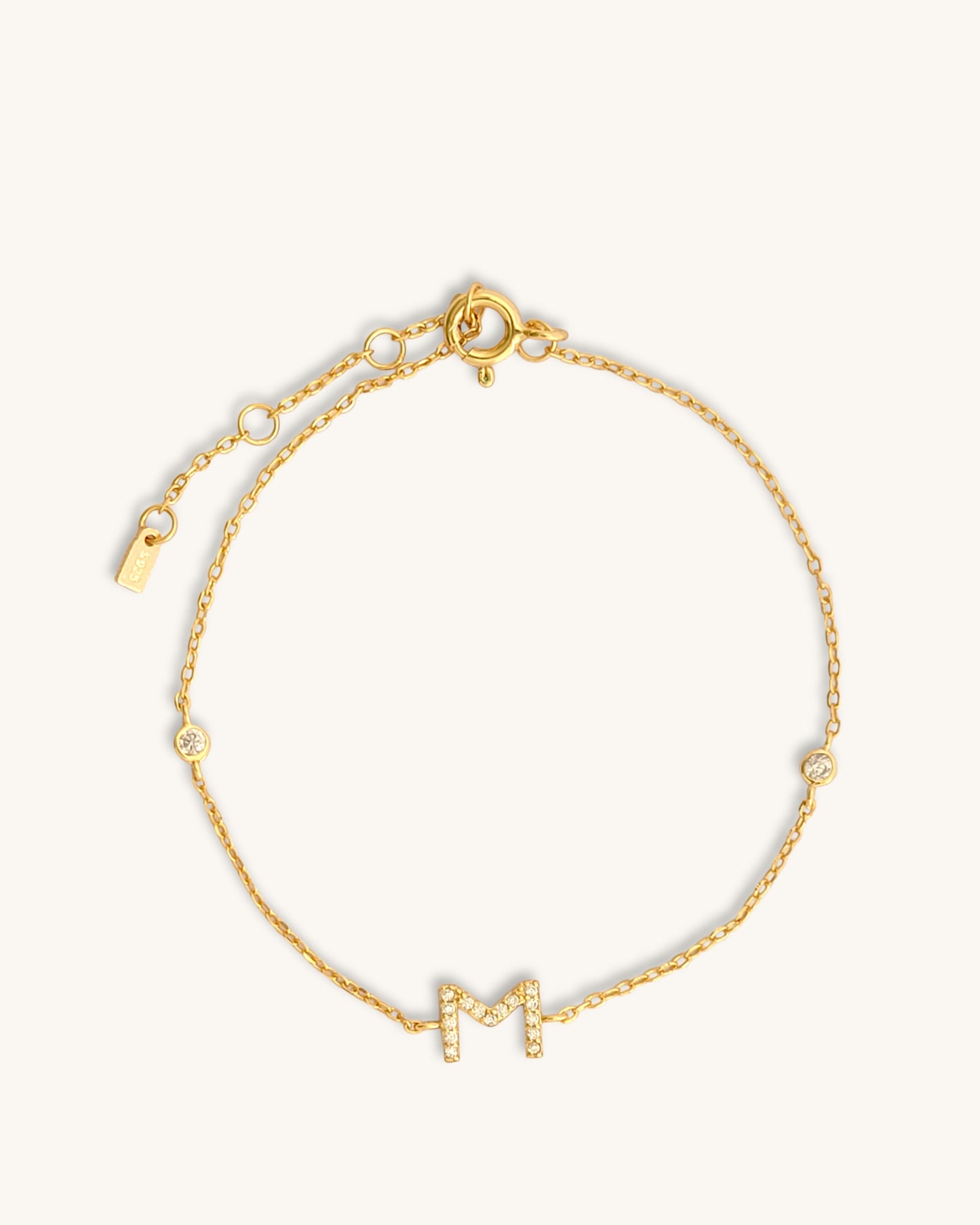 initial bracelet M