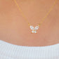 Gold Butterfly Necklace 