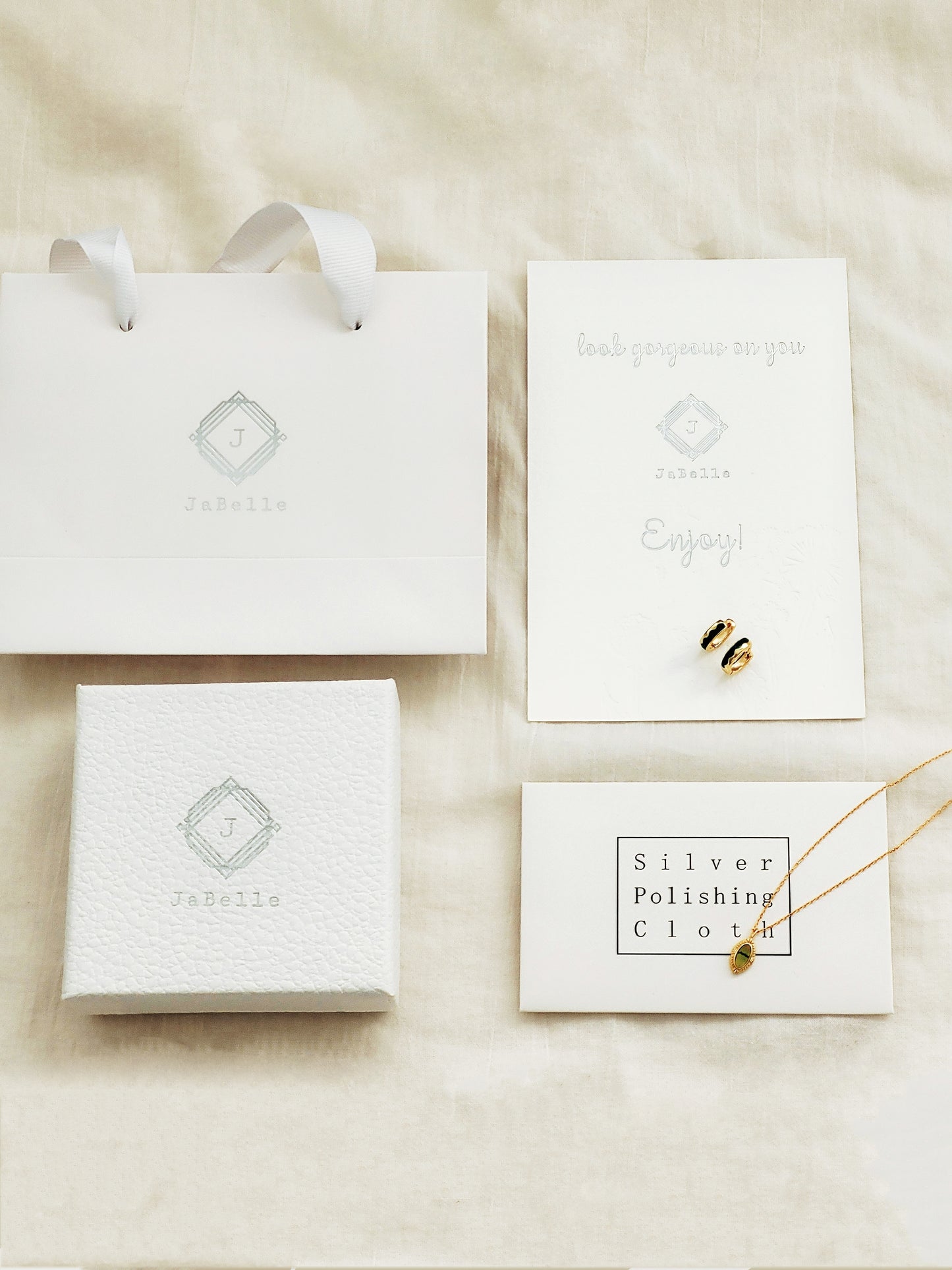 Elegant jewellery gift packaging by JaBelle Jewellery. Best gift for her.