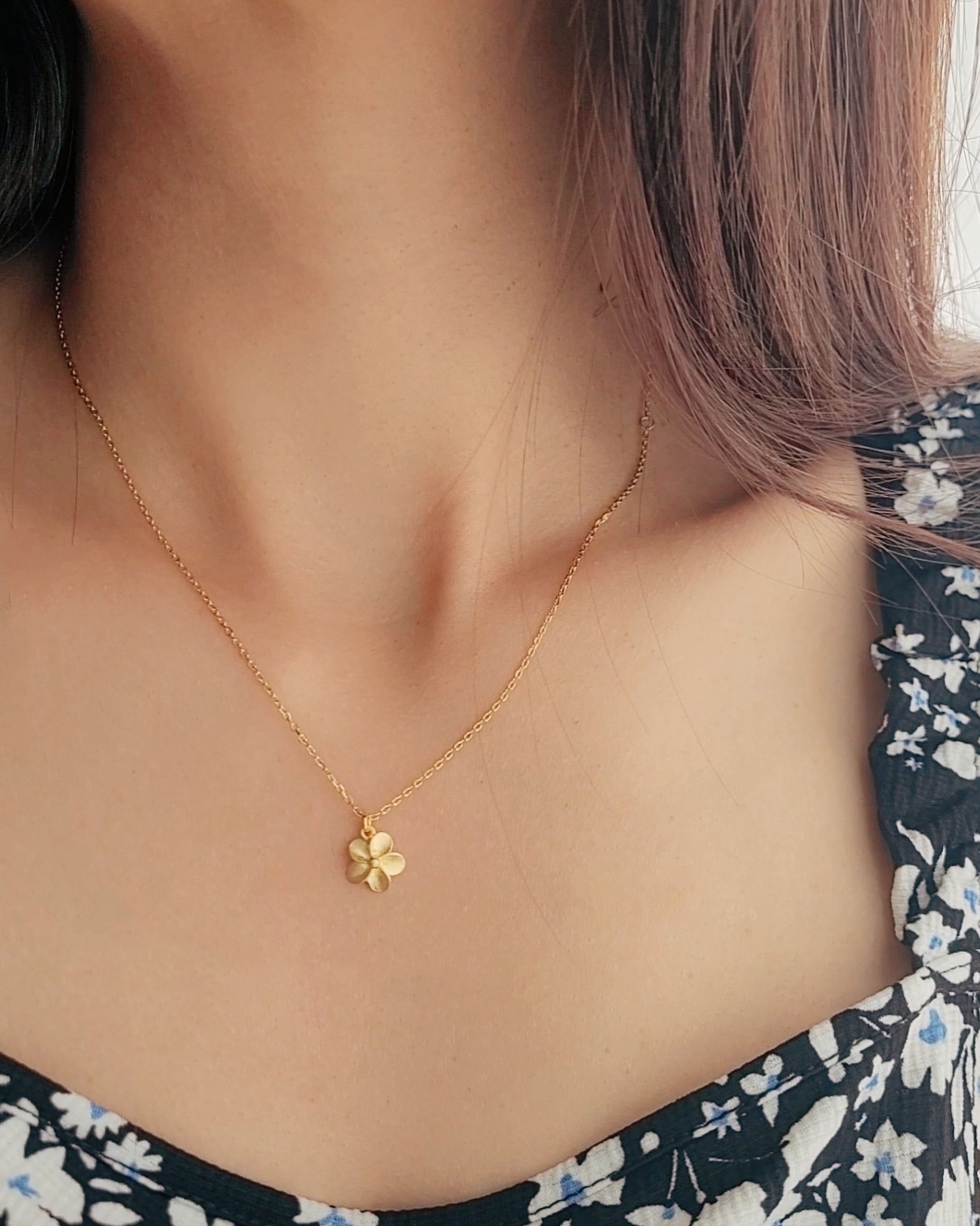 frangipani plumeria necklace