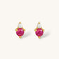 July Birthstone earrings Ruby