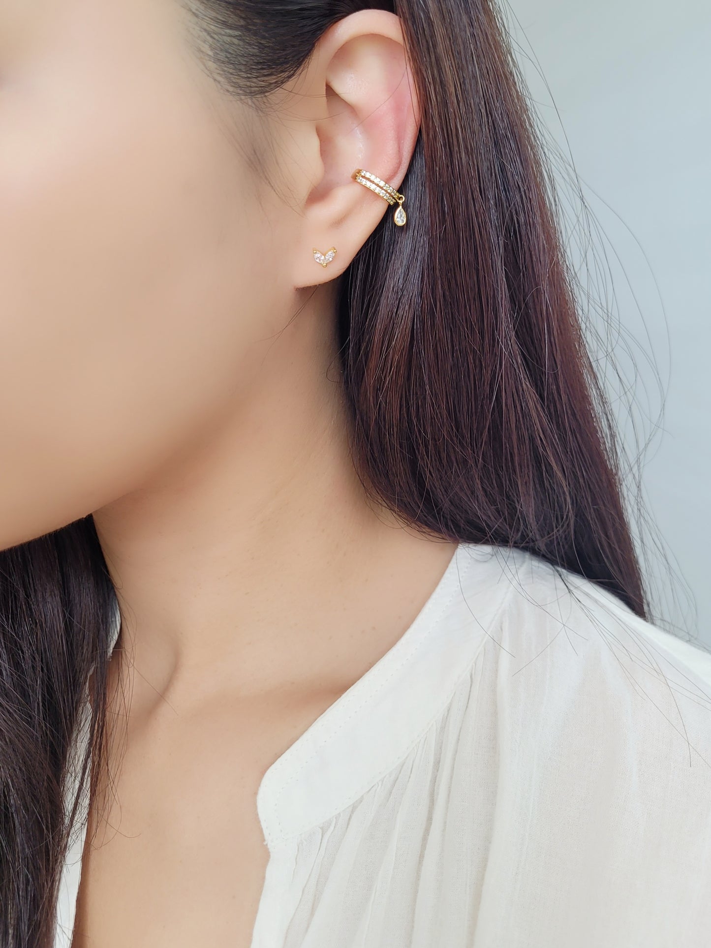 double layers ear cuff 