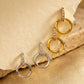 Halo Drop Stud Earrings