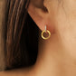 Halo Drop Stud Earrings