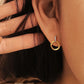 Halo Drop Stud Earrings