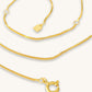 925 sterling silver with 18ct gold plating fine box chain necklace