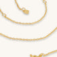 925 sterling silver with 18ct gold plating classic chain necklace