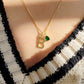 Initial Birthstone Necklace