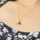 Gift for mum: september birthstone flower necklace 