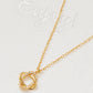 gold vermeil diamond necklace