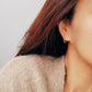 Opal Link Hoop Earrings