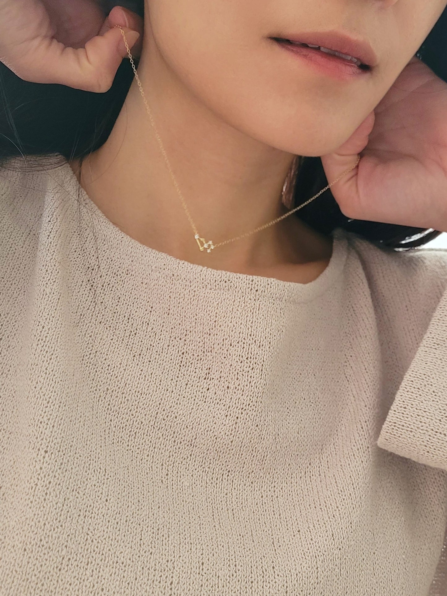 Starry Constellation Necklace · Leo