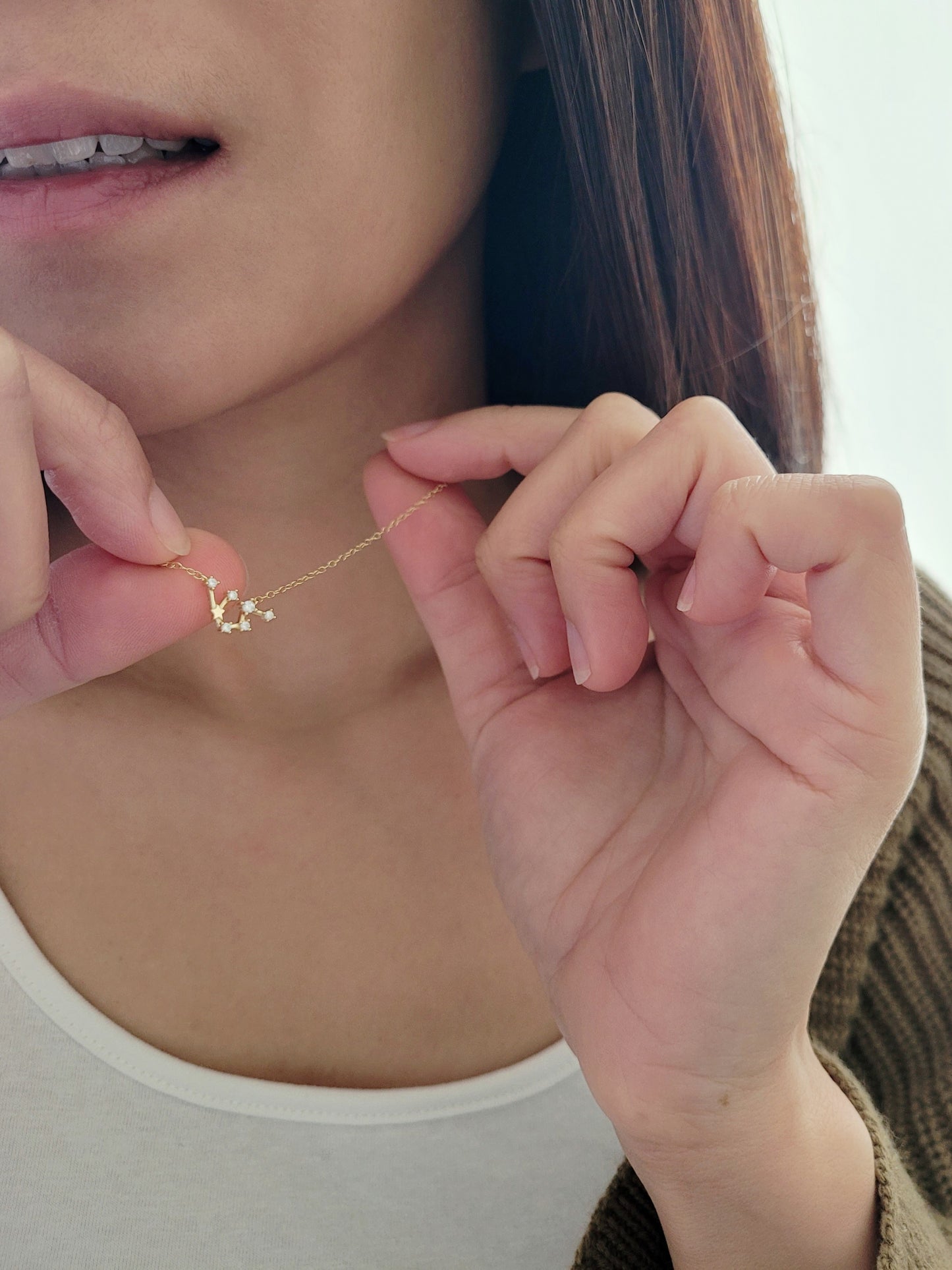 Starry Constellation Necklace · Aquarius