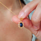 Sapphire Pendant Necklace