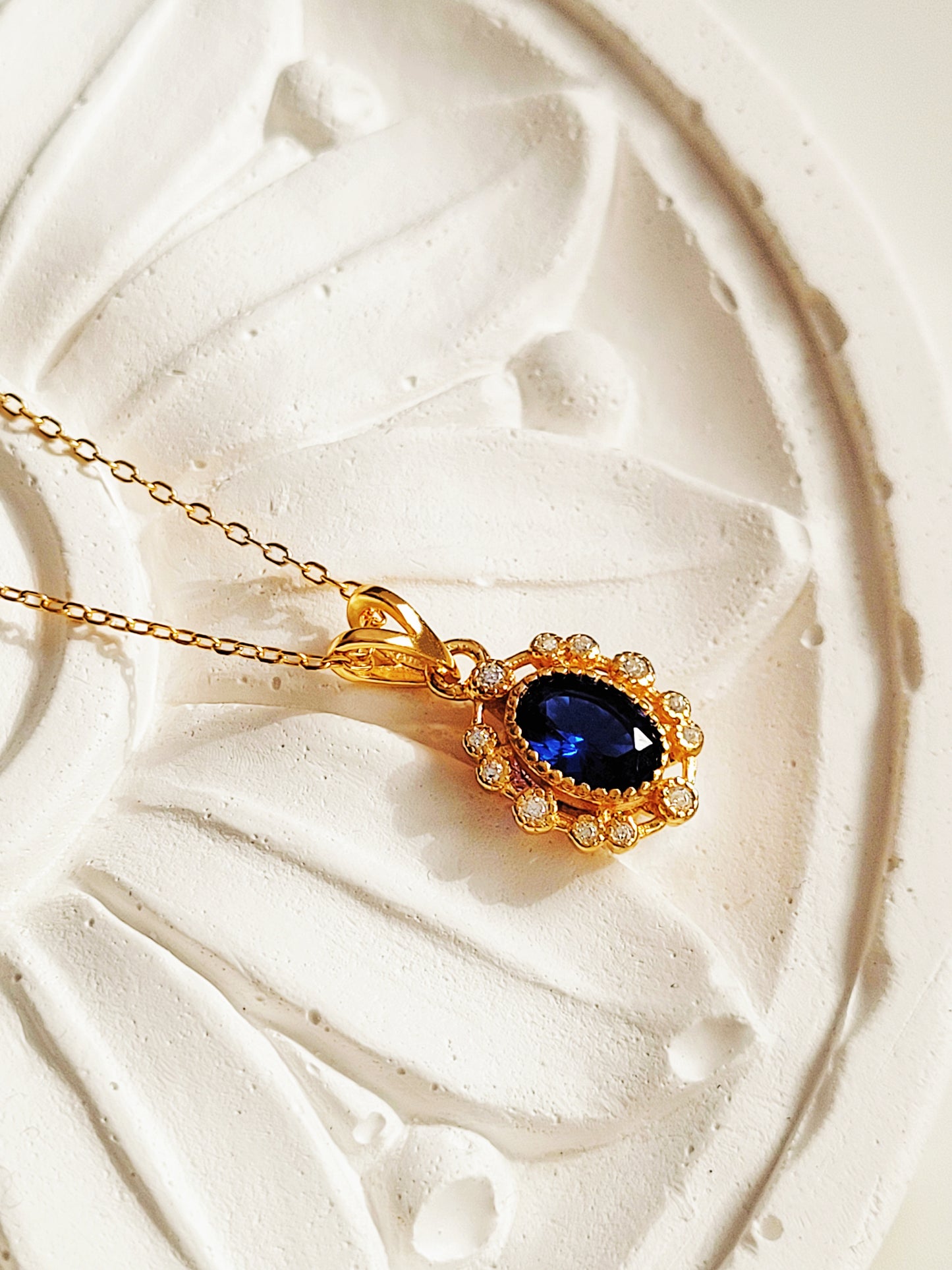 Sapphire Pendant Necklace