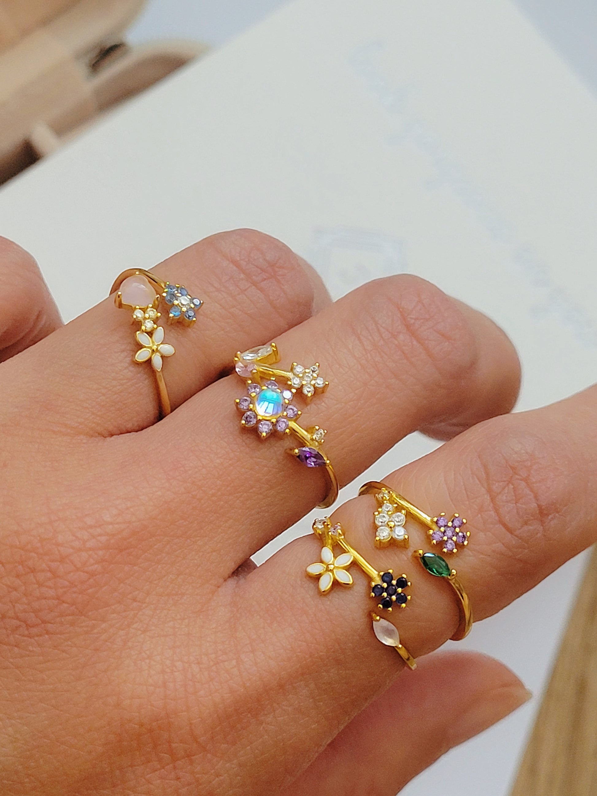 blossom rings: perfect gift for anniversary