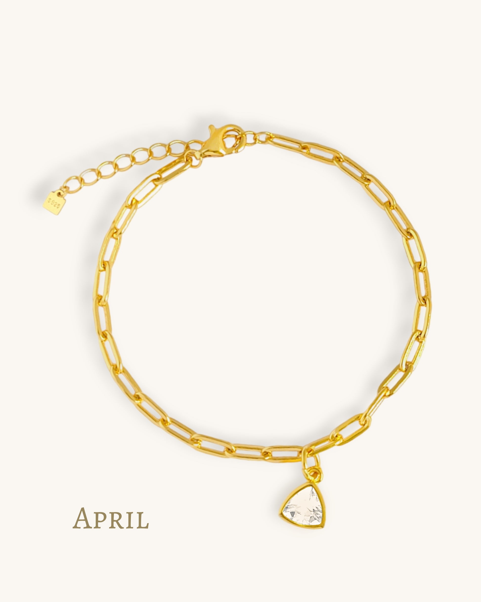 April birthstone bracelet