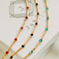 Elegant dainty necklace featuring 22k gold vermeil bars and onyx beaded gemstone in a minimalist design. Available in green onyx, red onyx and black onyx. Crafted in 22k gold plated over sterling silver and natural gemstone. Perfect gift for her.