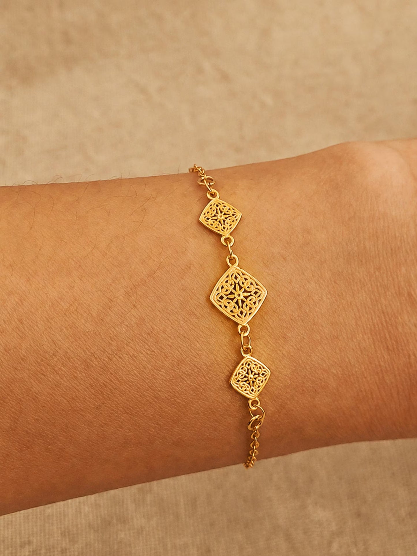 Filigree Flower Bracelet