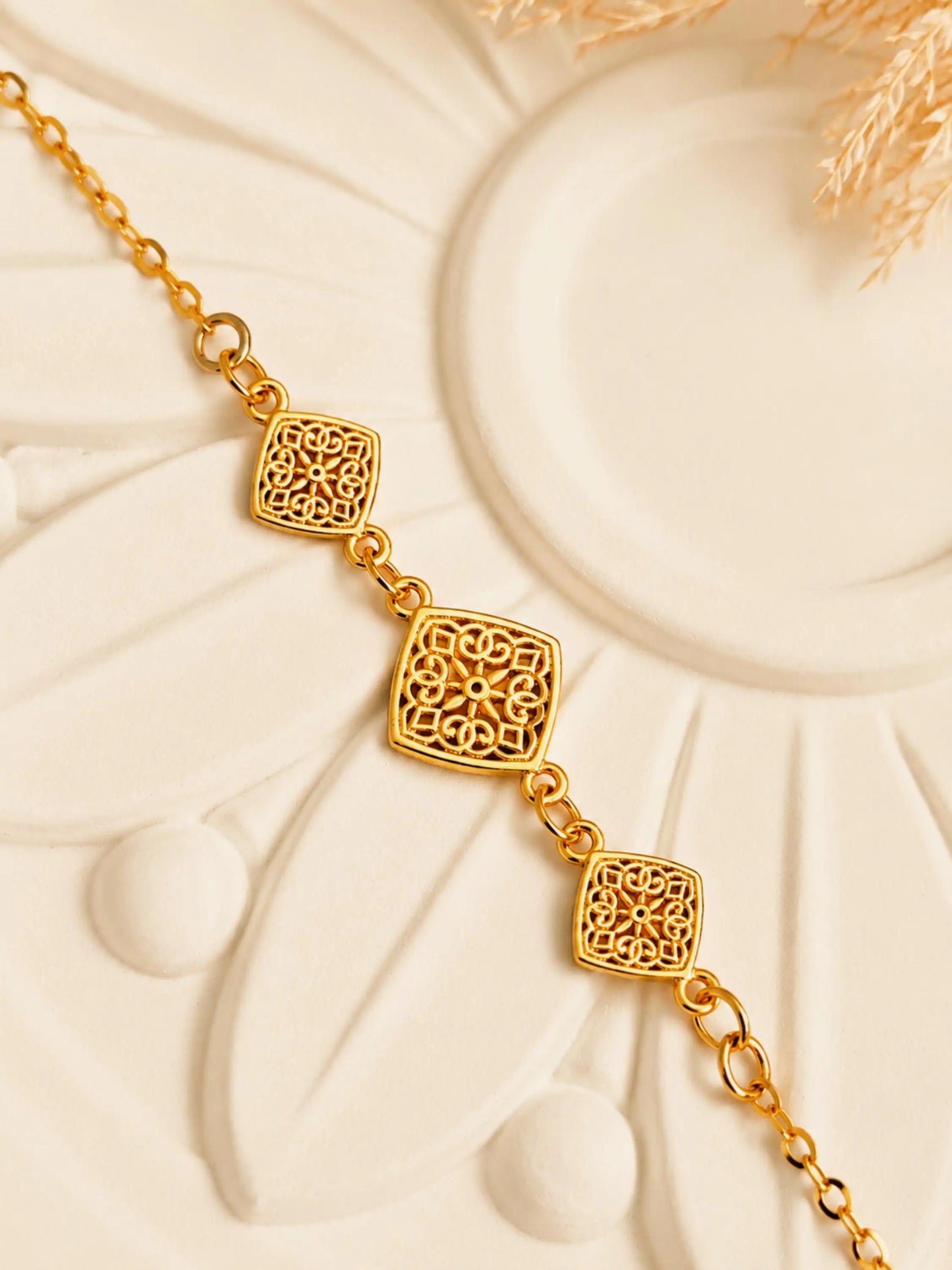 Filigree Flower Bracelet