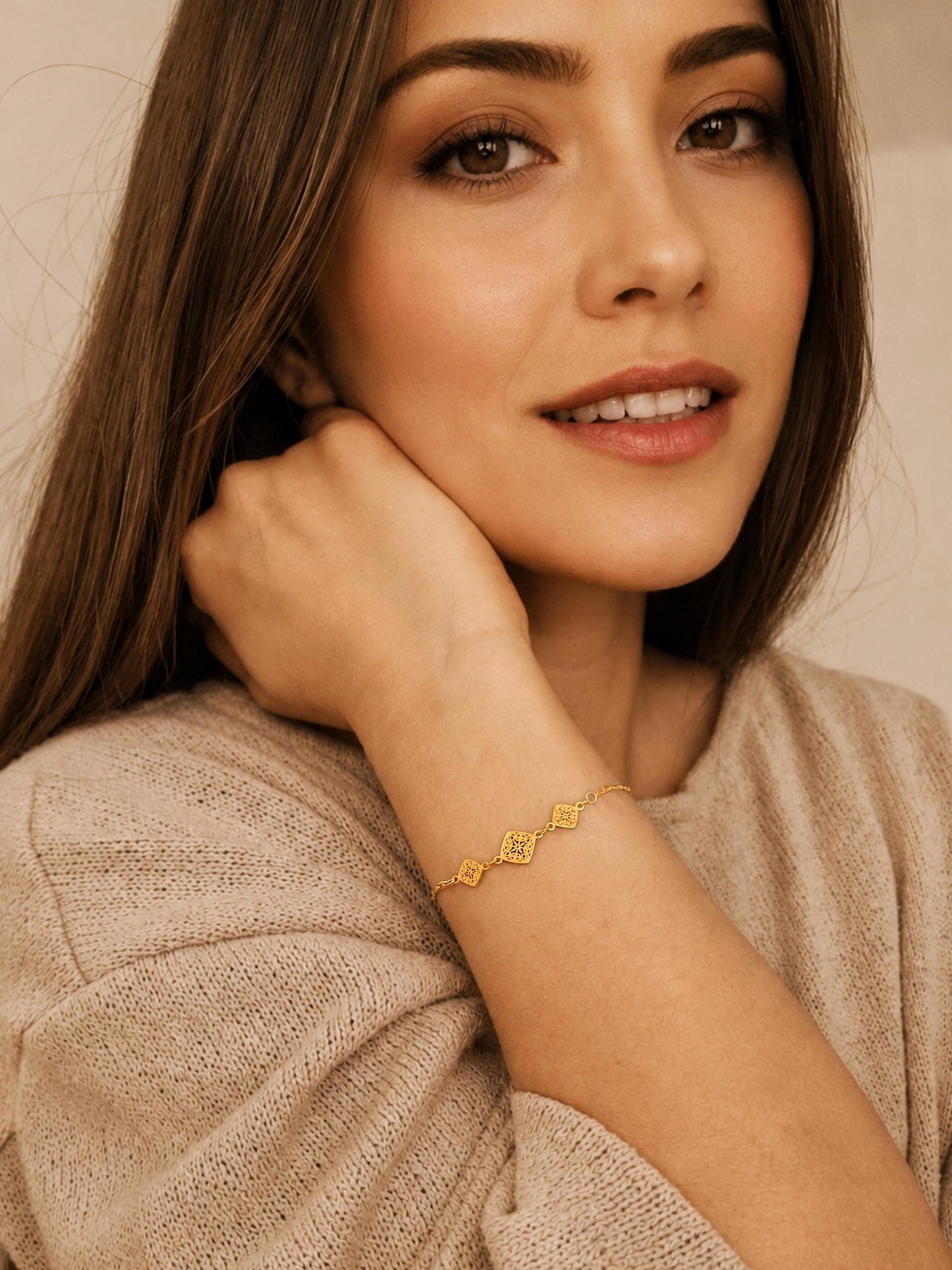 Filigree Flower Bracelet