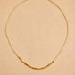 Gold Nugget Pearl Beaded Necklace