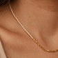 Gold Nugget Pearl Beaded Necklace