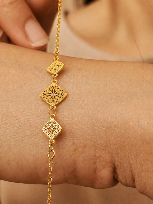 Filigree Flower Bracelet