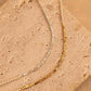 Gold Nugget Pearl Beaded Necklace