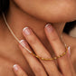 Gold Nugget Pearl Beaded Necklace