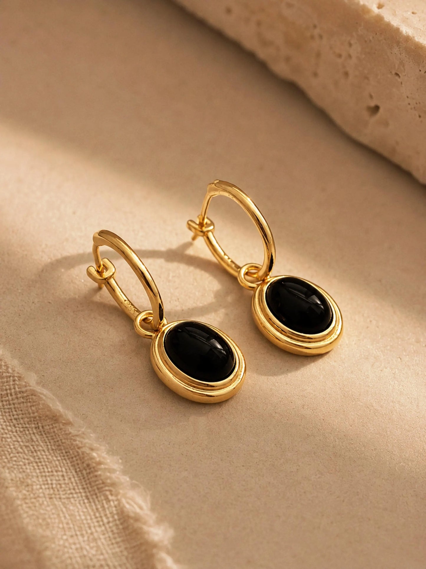Black Onyx Dangle Earrings
