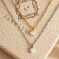 Round Opal Pendant Necklace