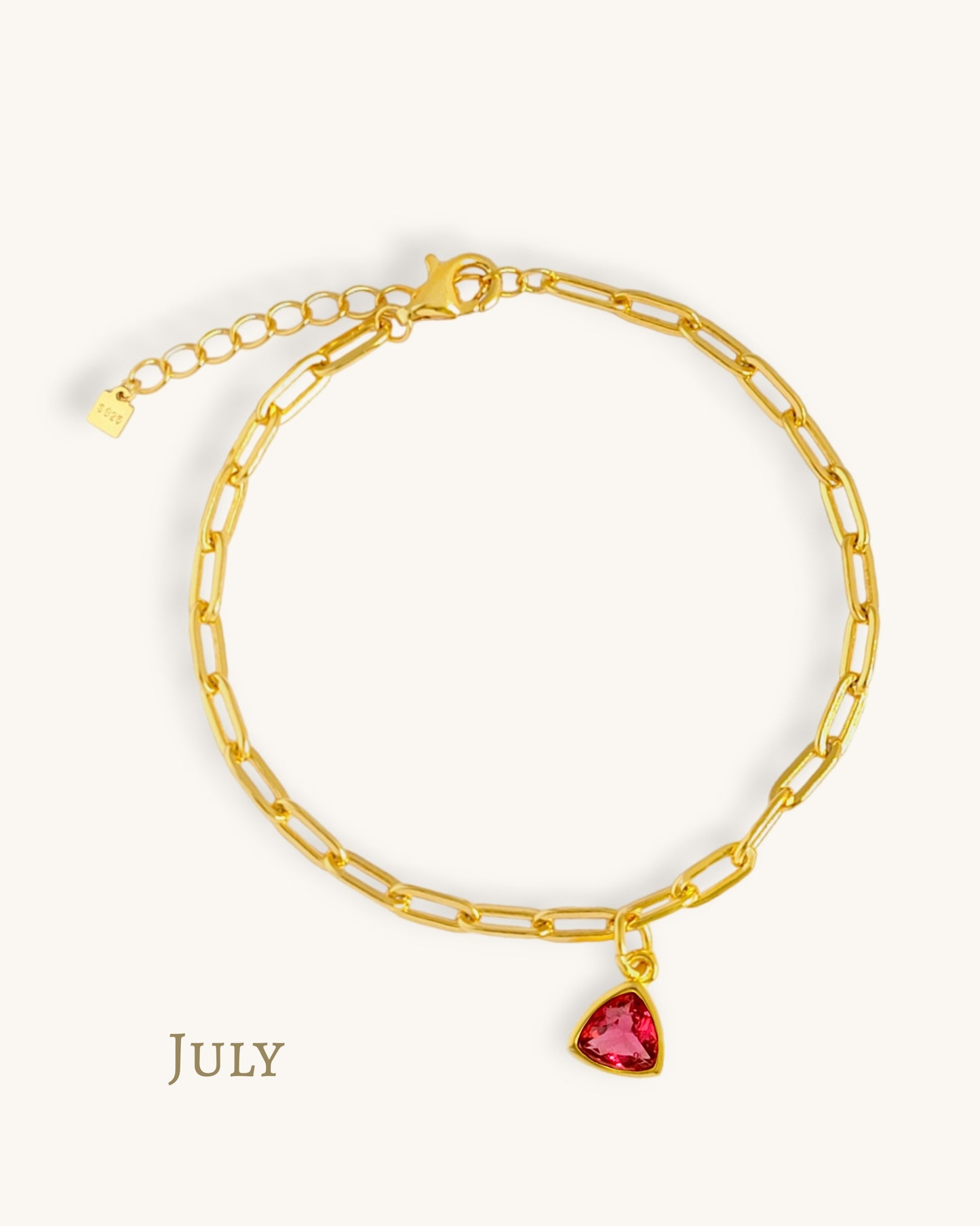 july birthstone bracelet