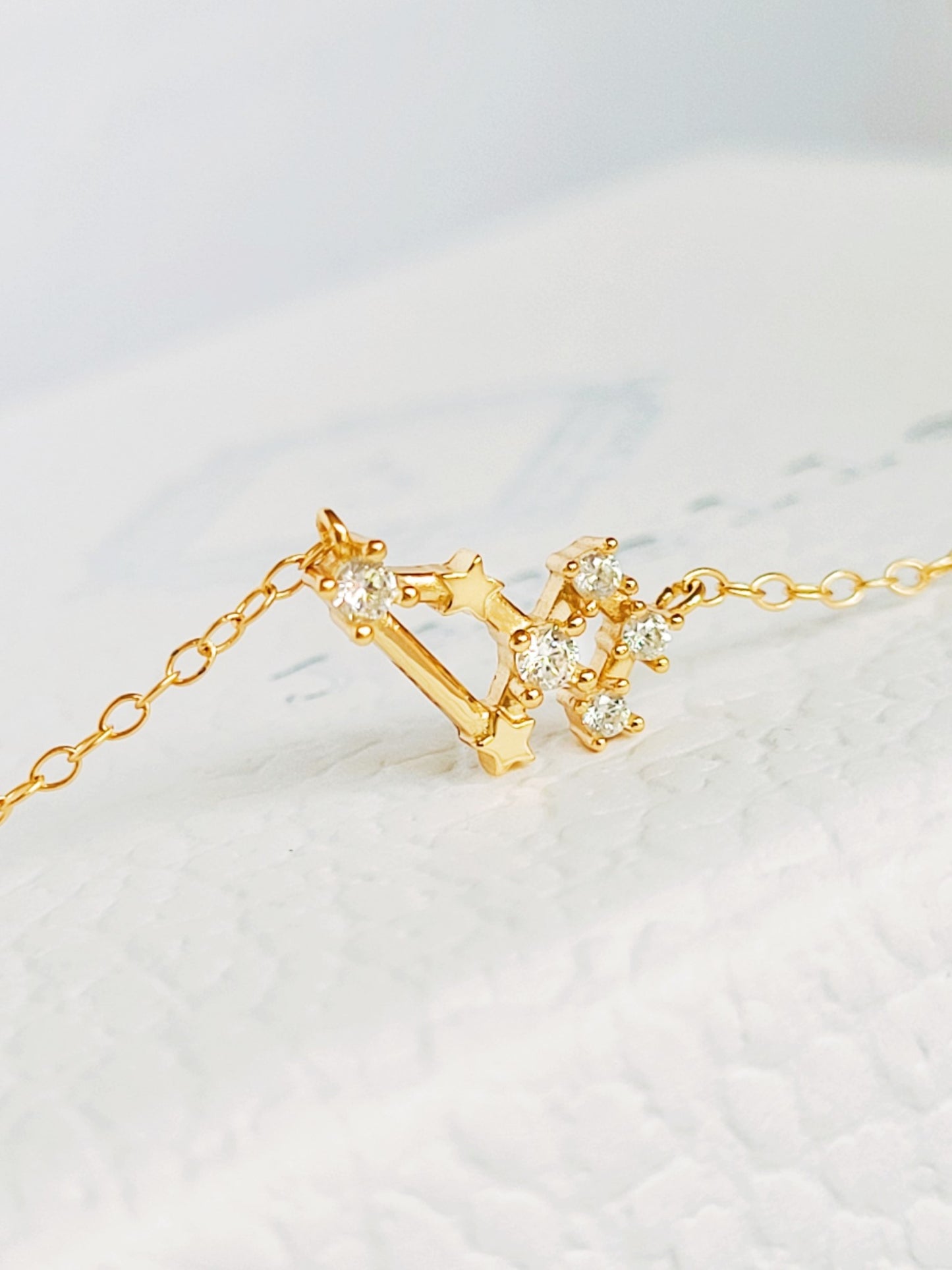 Starry Constellation Necklace · Leo