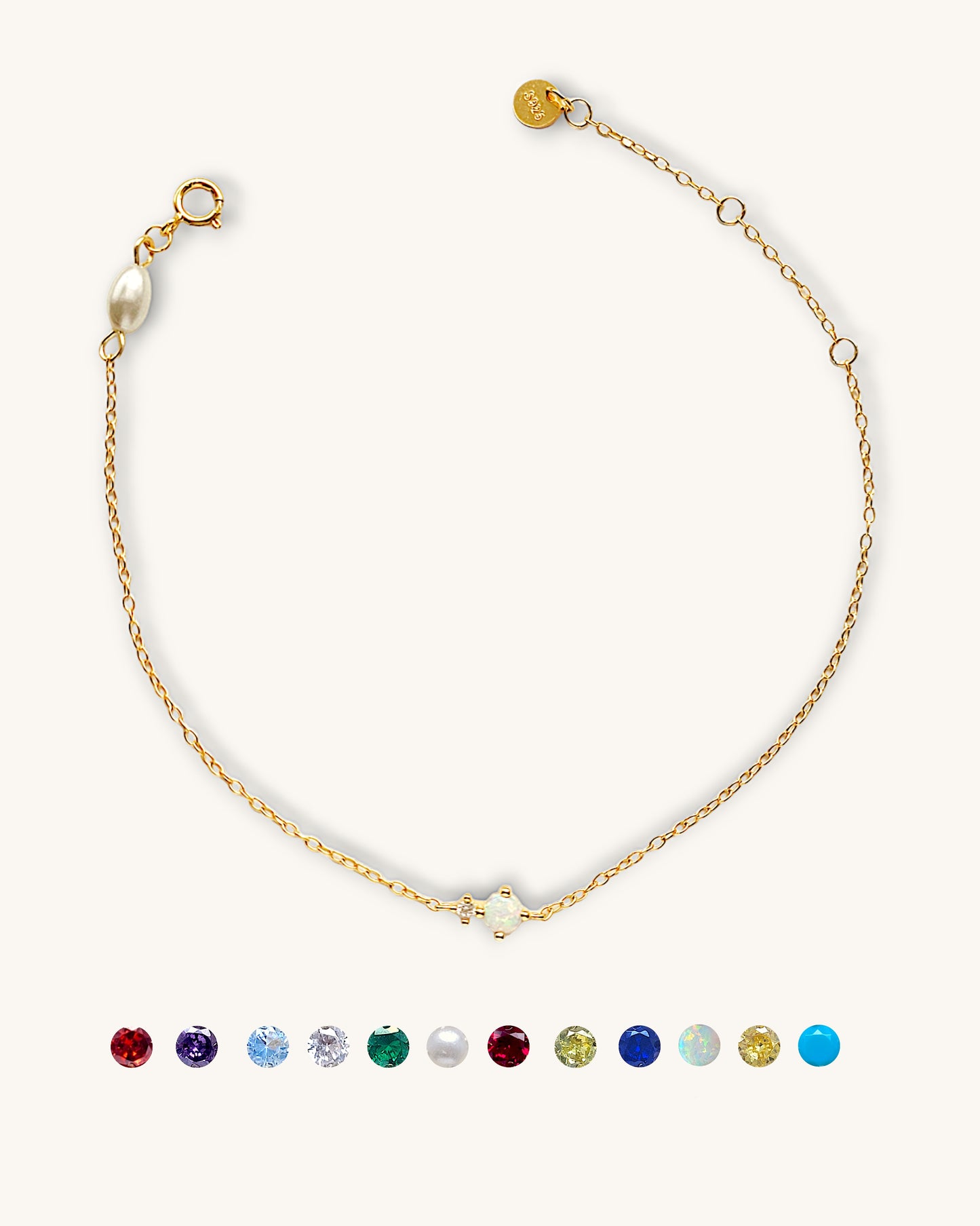 Birthstone Bracelet silver