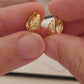 A pair of star huggie hoop earrings crafted in 18k gold plated sterling silver, perfect christmas gift for her