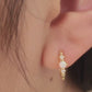 Opal Link Hoop Earrings