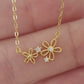 Tiny Flower Pendant Necklace