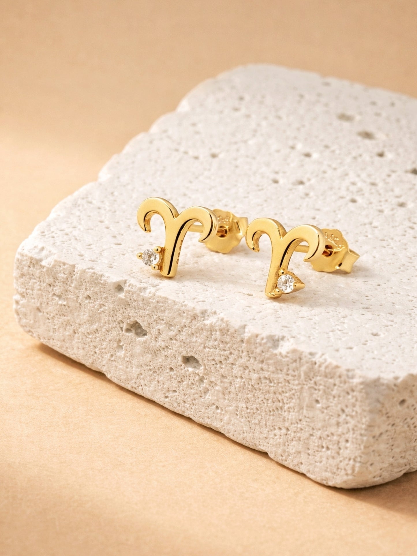 Starry Zodiac Sign Earrings · Aries