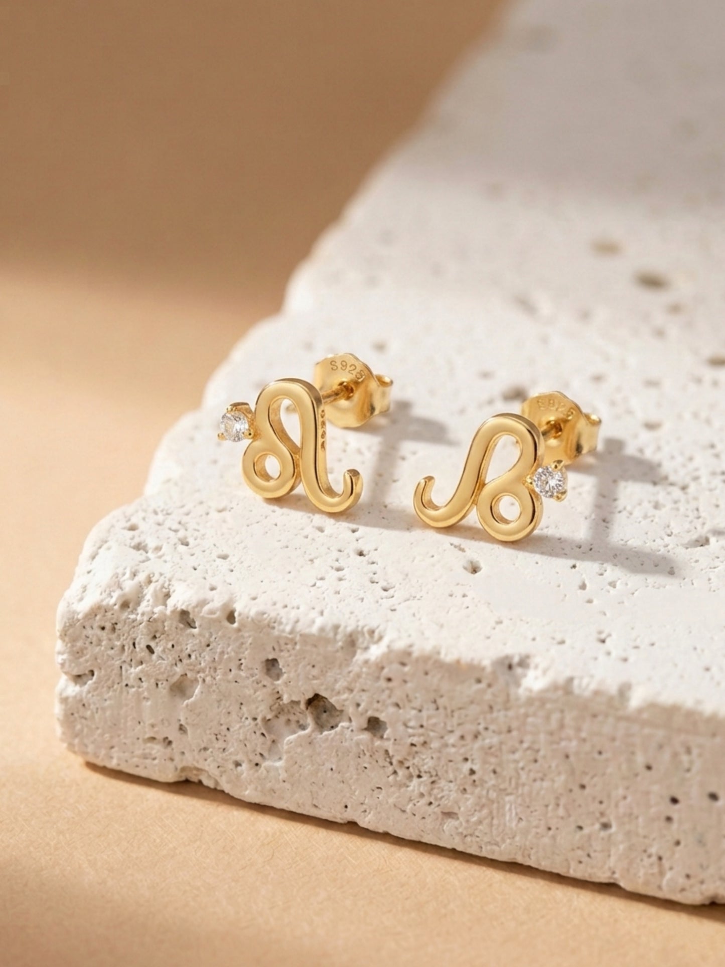 Starry Zodiac Sign Earrings · Leo