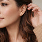 Dainty Gold Flower Climber Earrings