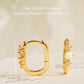 Opal Link Hoop Earrings
