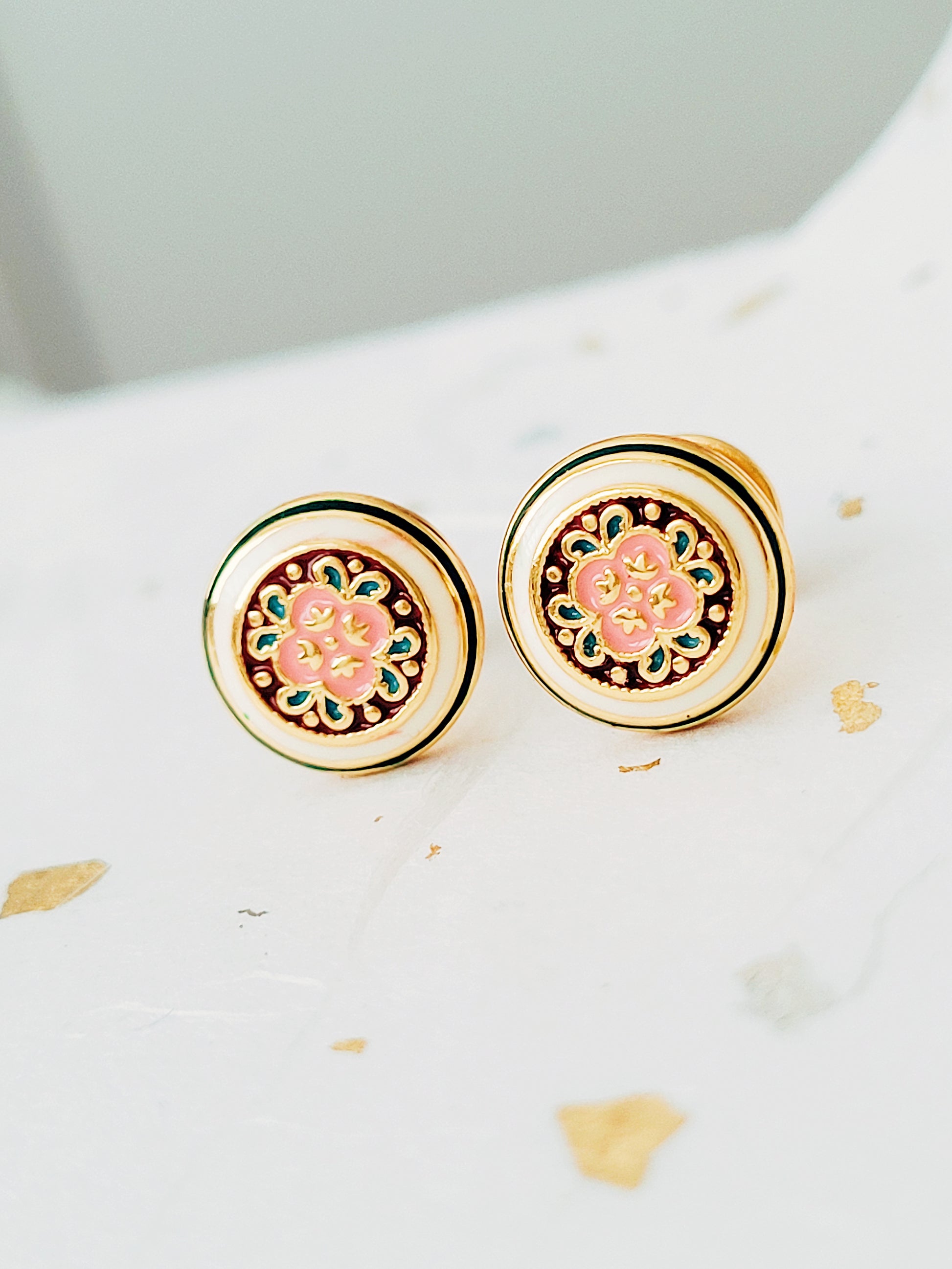 enamel earrings