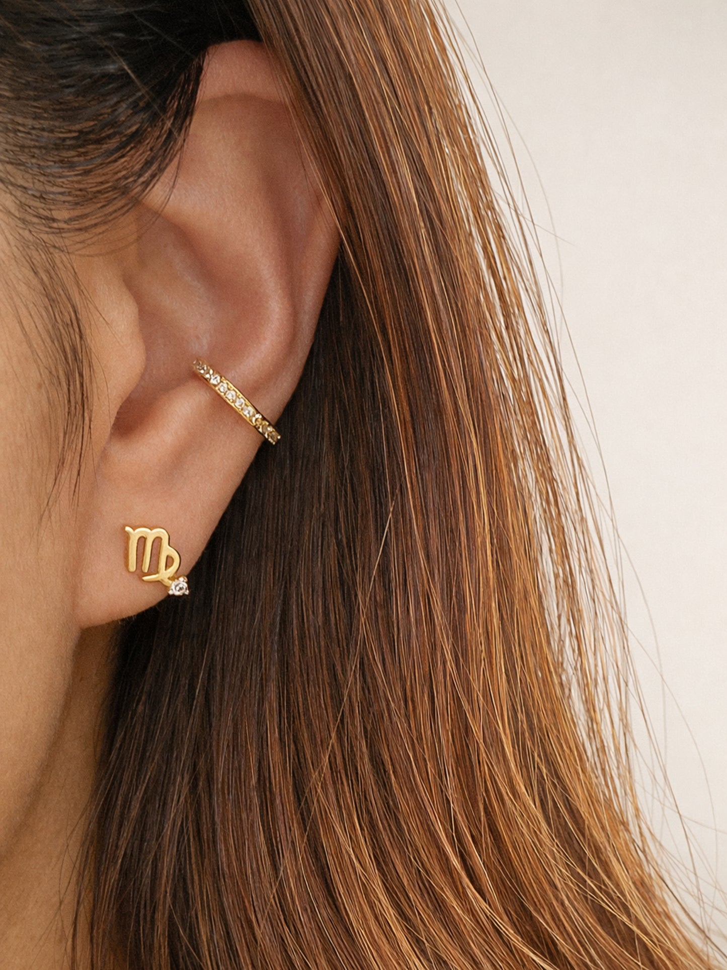 Starry Zodiac Sign Earrings · Virgo