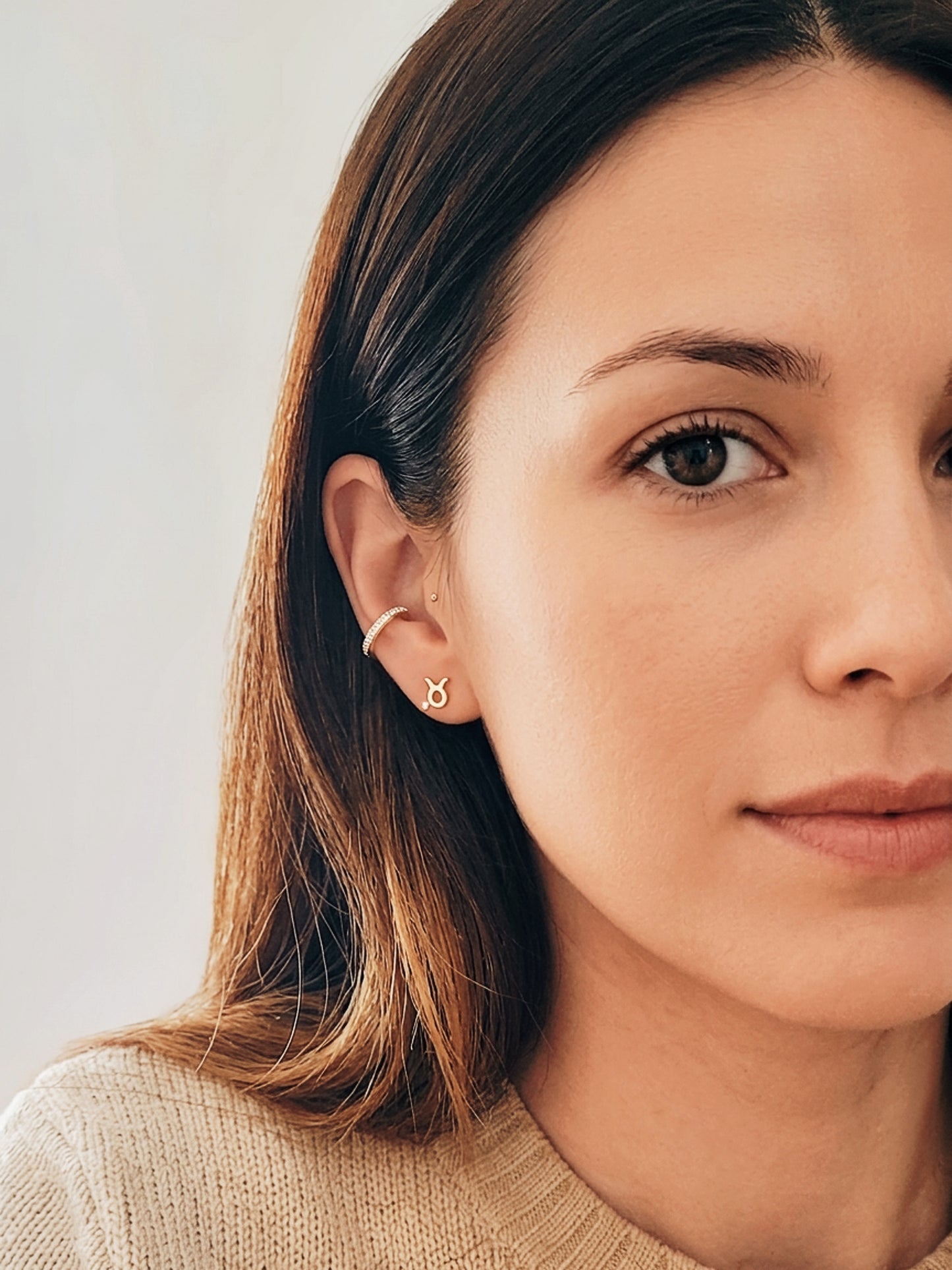 Starry Zodiac Sign Earrings · Taurus