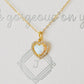 Dainty Heart Opal Necklace