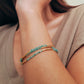 Green Agate Beaded Gemstone Bracelet