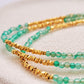 Green Agate Beaded Gemstone Bracelet