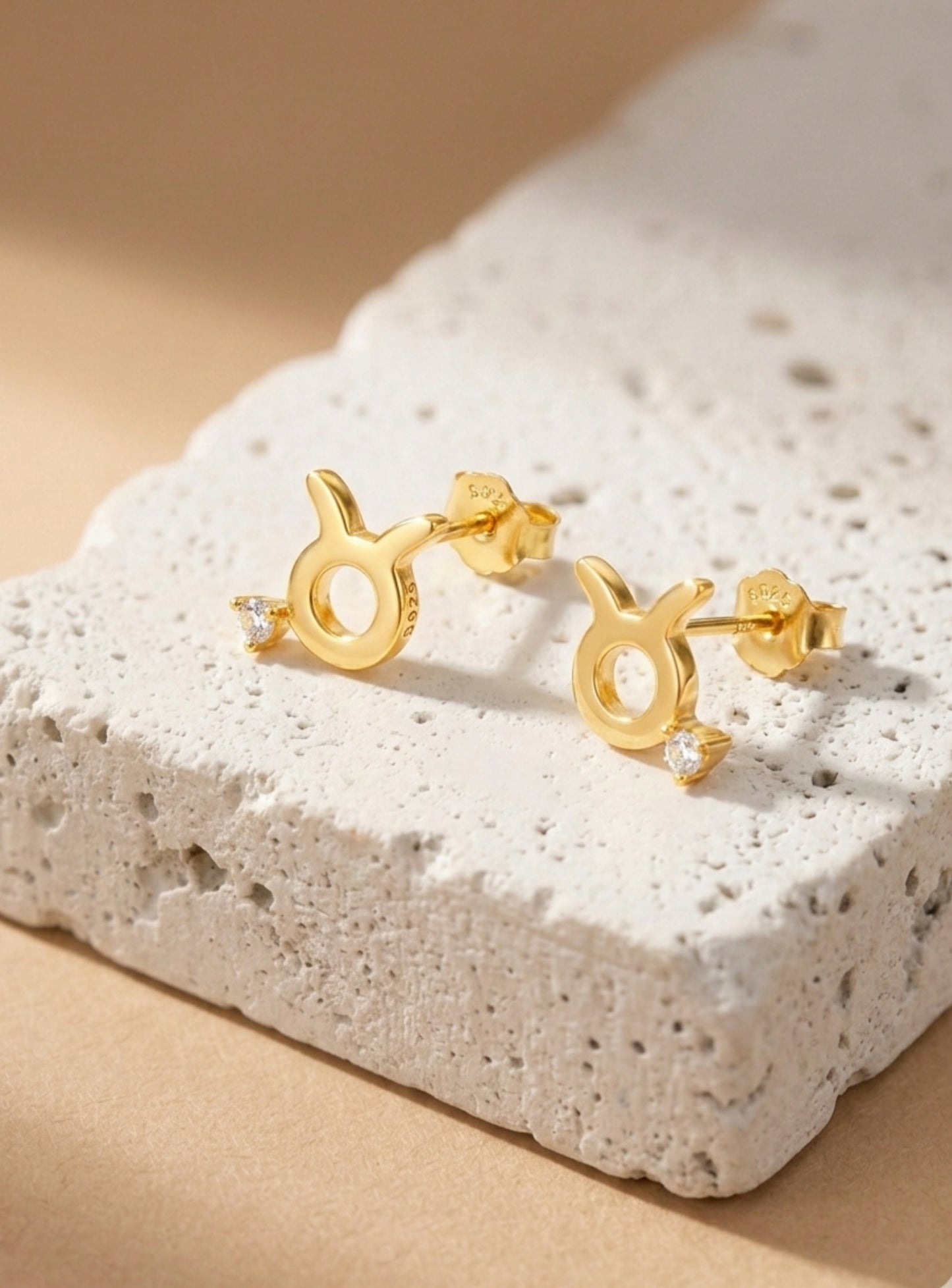Starry Zodiac Sign Earrings · Taurus